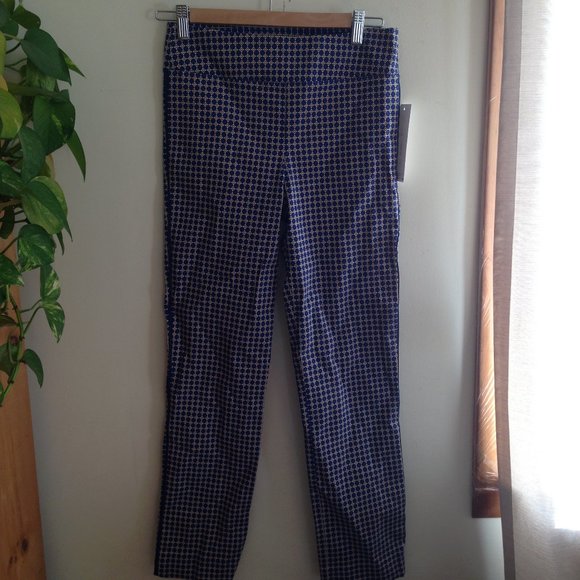 Margaret M Slimming Pants Blue Print - Picture 1 of 5